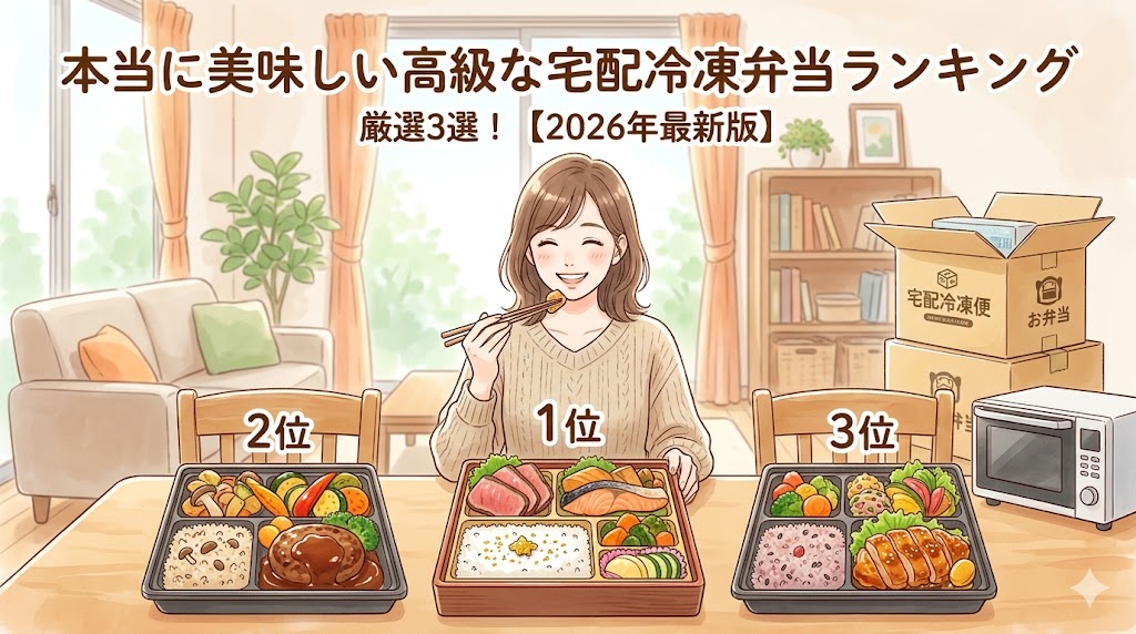 本当に美味しい高級な宅配冷凍弁当ランキング9選【2026年】人気宅配サービスを徹底比較