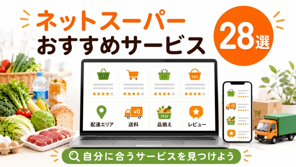 ネットスーパーおすすめサービス25選を徹底比較