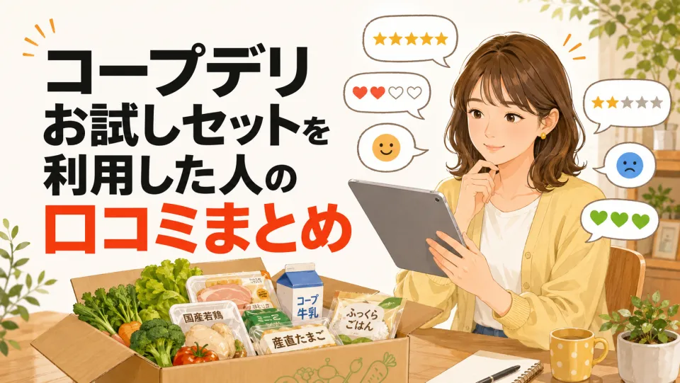 コープデリお試しセットを利用した人の口コミまとめ