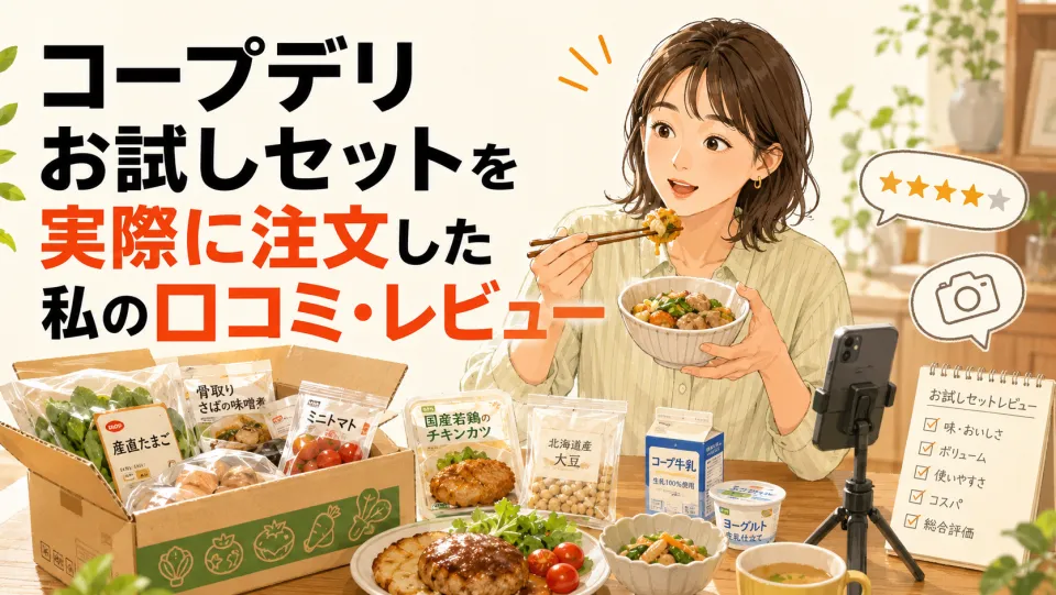 コープデリお試しセットを実際に注文した私の口コミ・レビュー