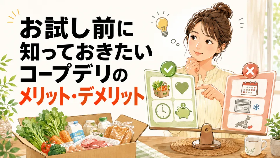 お試し前に知っておきたいコープデリのメリット・デメリット
