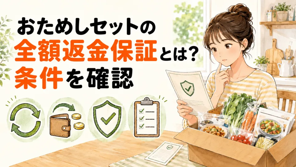 おためしセットの全額返金保証とは？条件を確認
