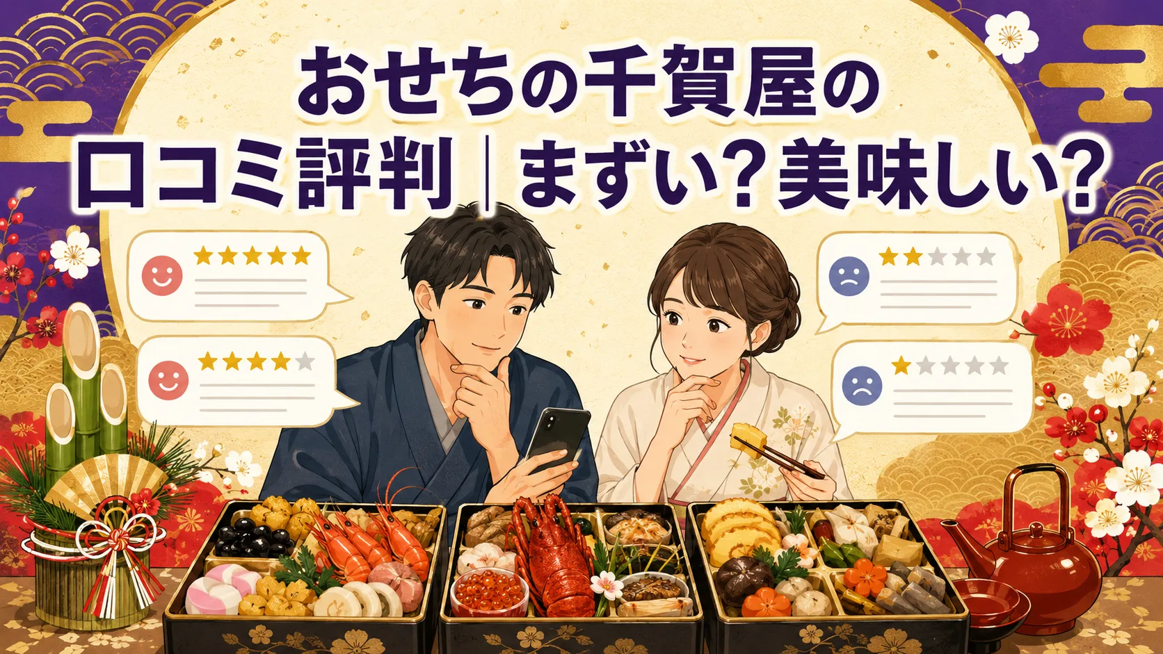 おせちの千賀屋の口コミ評判｜まずい？美味しい？