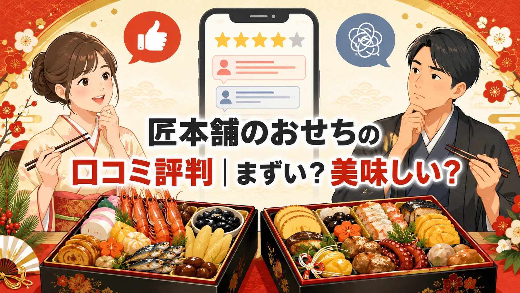 匠本舗のおせちの口コミ評判｜まずい？美味しい？