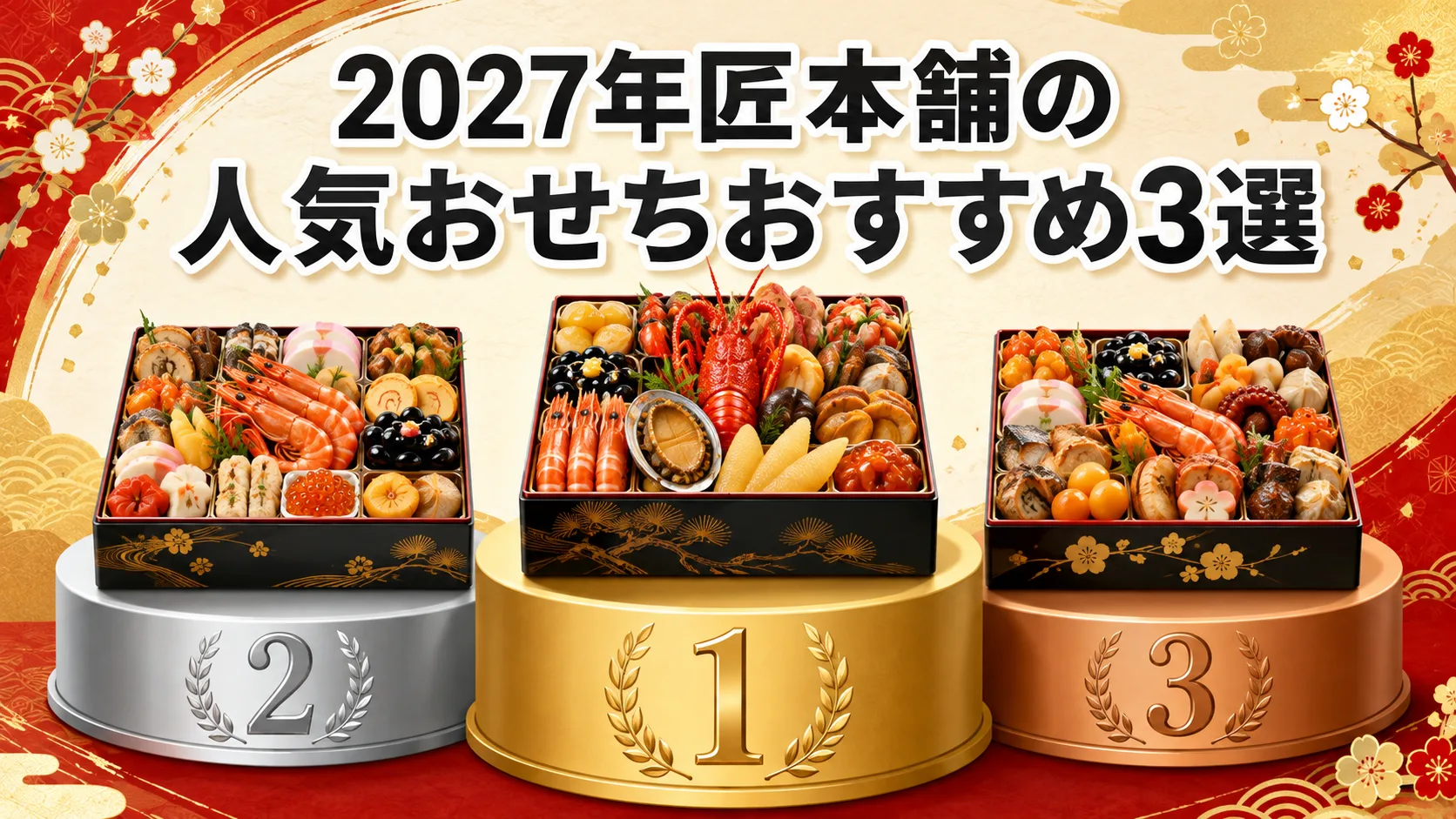 2027年匠本舗の人気おせちおすすめ3選