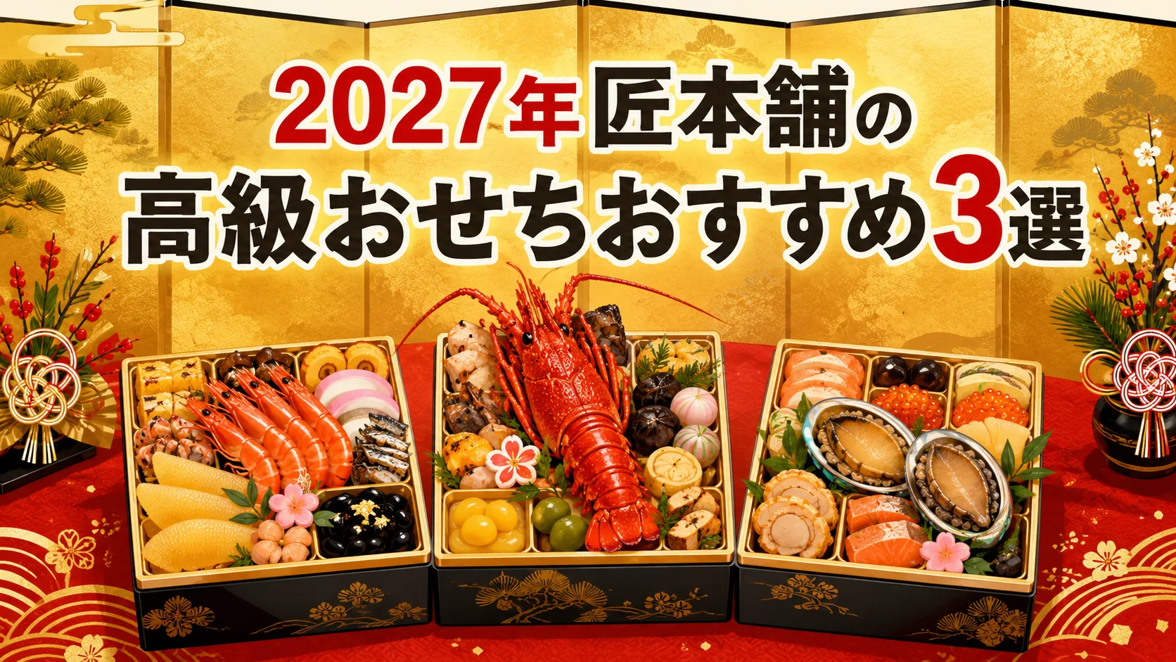 2027年匠本舗の高級おせちおすすめ3選