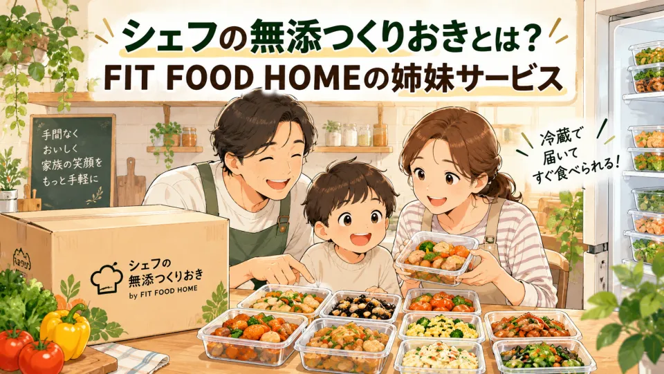 シェフの無添つくりおきとは？FIT FOOD HOMEの姉妹サービス