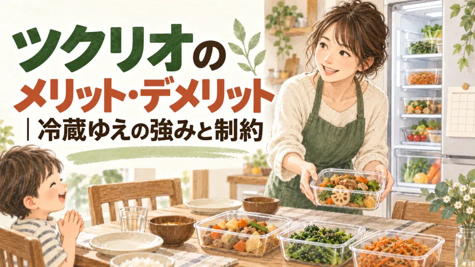 ツクリオのメリット・デメリット｜冷蔵ゆえの強みと制約