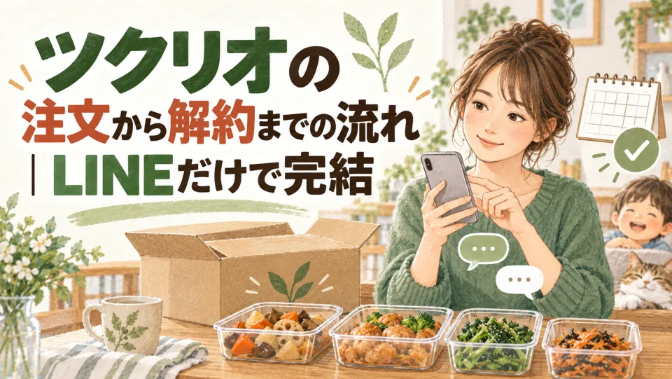ツクリオの注文から解約までの流れ｜LINEだけで完結